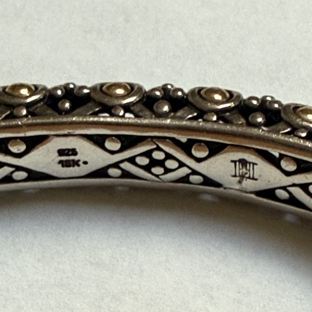 John Hardy Silver and Gold Accented Bracelet - Picture 6 of 6